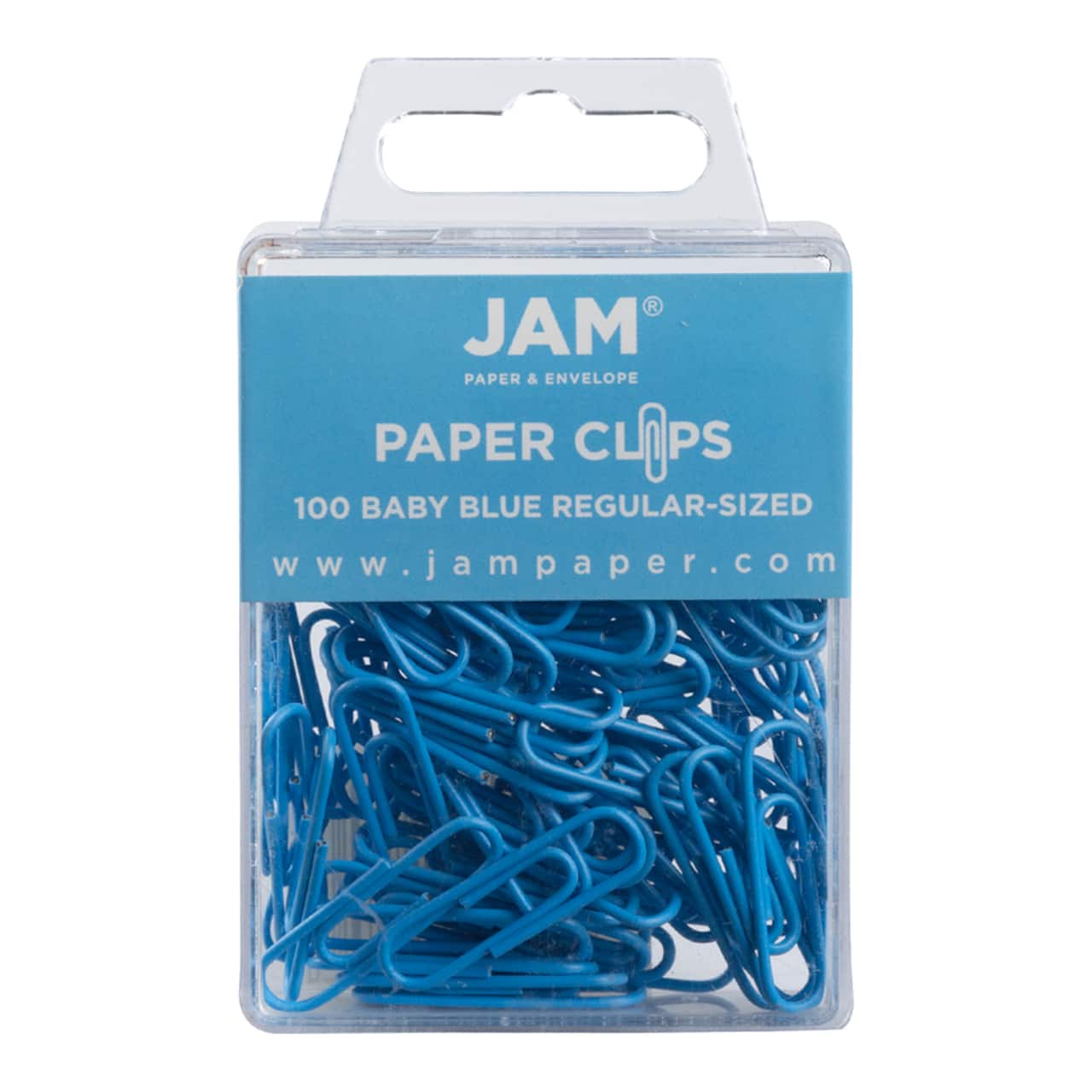 JAM Paper 1" Colorful Standard Paper Clips, 2 Packs of 100